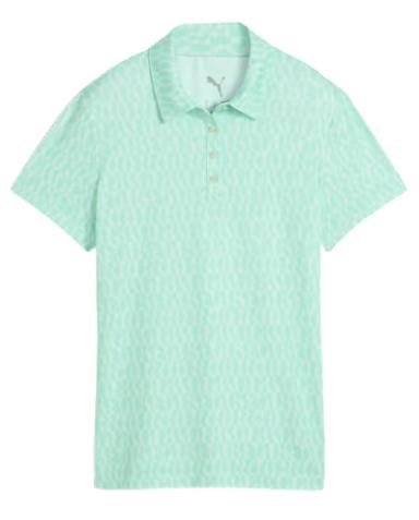Puma Cloudspun Wavey polo de mujer, mint jelly