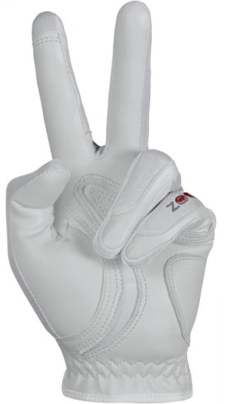 Zoom Hybrid guante de golf para mujer, blanco
