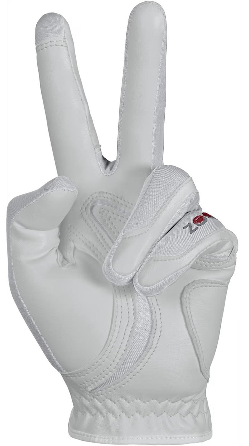 Zoom Hybrid guante de golf para mujer, blanco