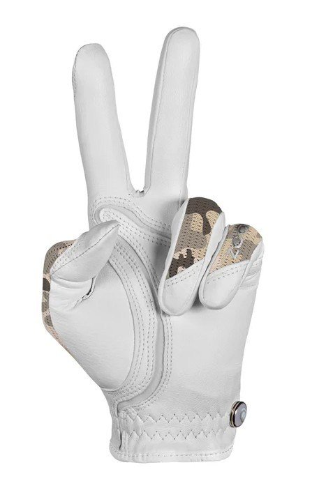 Zoom Sun Style Powernet guante de golf de mujer, blanco/beige camuflaje