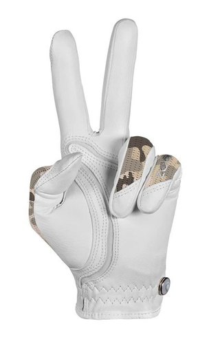 Zoom Sun Style Powernet guante de golf de mujer, blanco/beige camuflaje