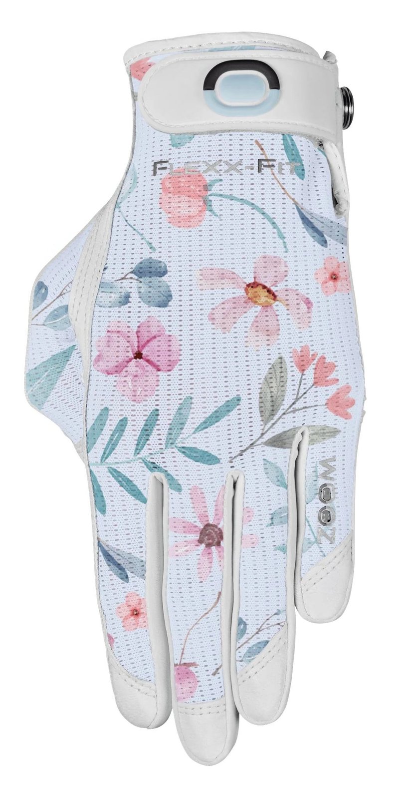 Zoom Sun Style Powernet guante de golf de mujer, blanco/flor