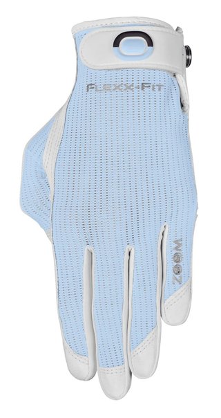 Zoom Sun Style Powernet guante de golf de mujer, blanco/azul hielo