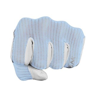 Zoom Sun Style Powernet guante de golf de mujer, blanco/azul hielo