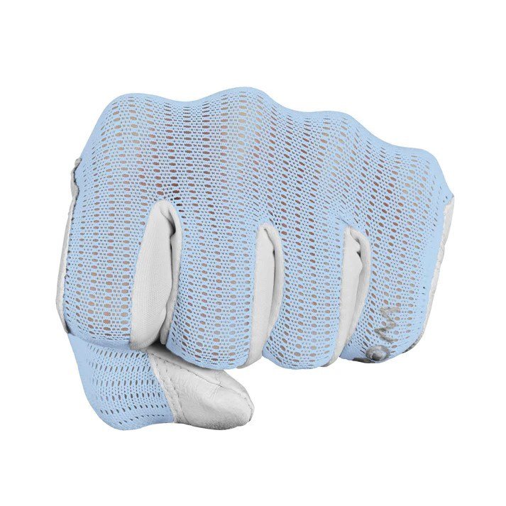 Zoom Sun Style Powernet guante de golf de mujer, blanco/azul hielo