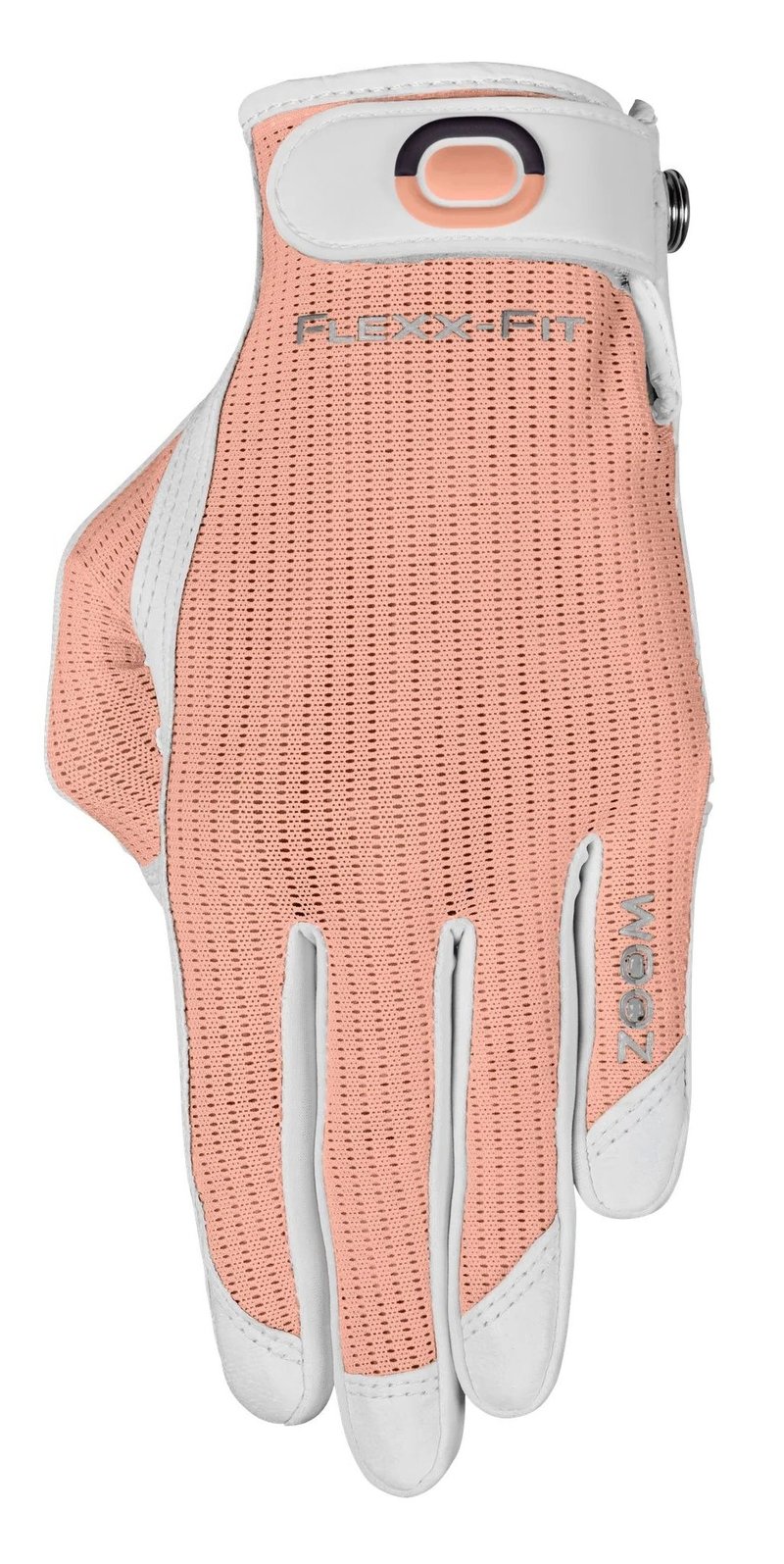 Zoom Zoom Sun Style Powernet guante de golf para mujer, blanco/melocotón