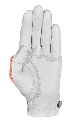 Zoom Zoom Sun Style Powernet guante de golf para mujer, blanco/melocotón