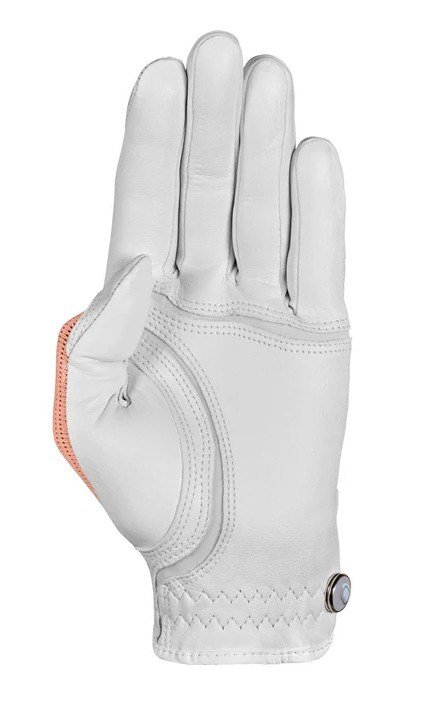 Zoom Zoom Sun Style Powernet guante de golf para mujer, blanco/melocotón