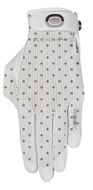 Zoom Sun Style Powernet guante de golf para mujer, blanco/lunares