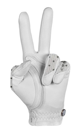 Zoom Sun Style Powernet guante de golf para mujer, blanco/lunares