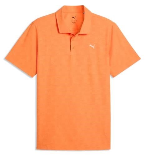 Puma Mattr Deco Jacquard polo de hombre, melon glow
