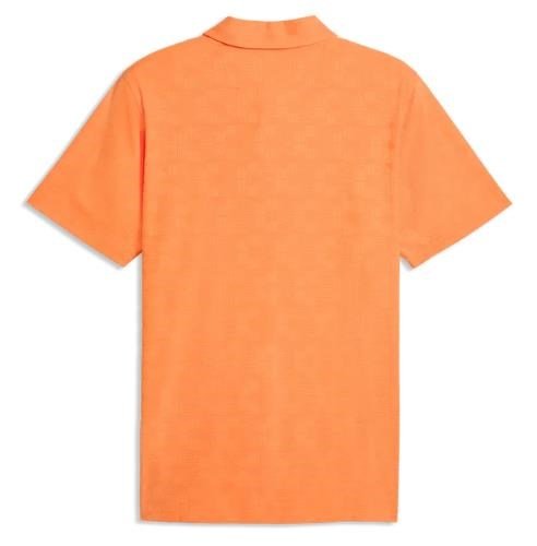 Puma Mattr Deco Jacquard polo de hombre, melon glow