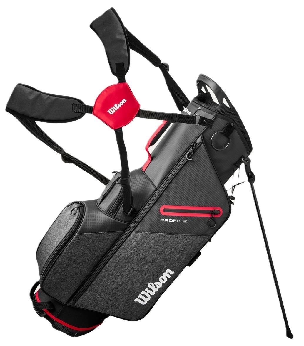 Wilson Profile set de golf para hombre, acero, MRH + bolsa, negro/rojo/plata