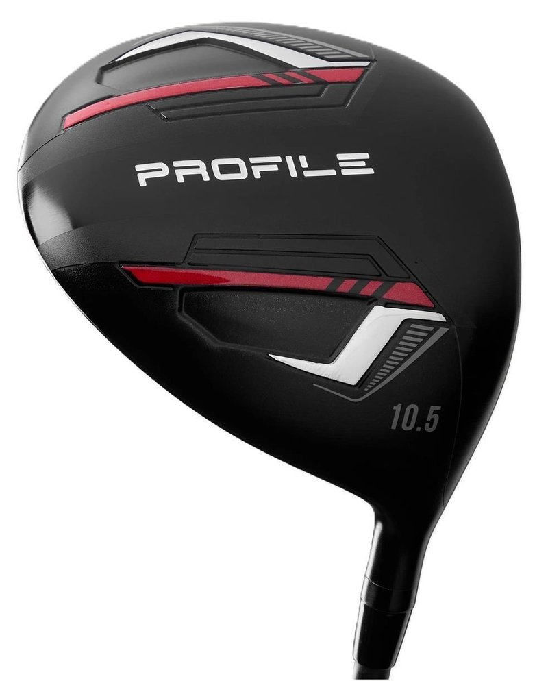 Wilson Profile set de golf para hombre, acero, MRH + bolsa, negro/rojo/plata