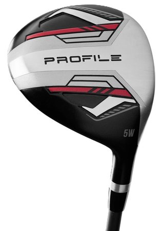 Wilson Profile set de golf para hombre, acero, MRH + bolsa, negro/rojo/plata