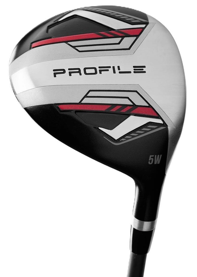 Wilson Profile set de golf para hombre, acero, MRH + bolsa, negro/rojo/plata