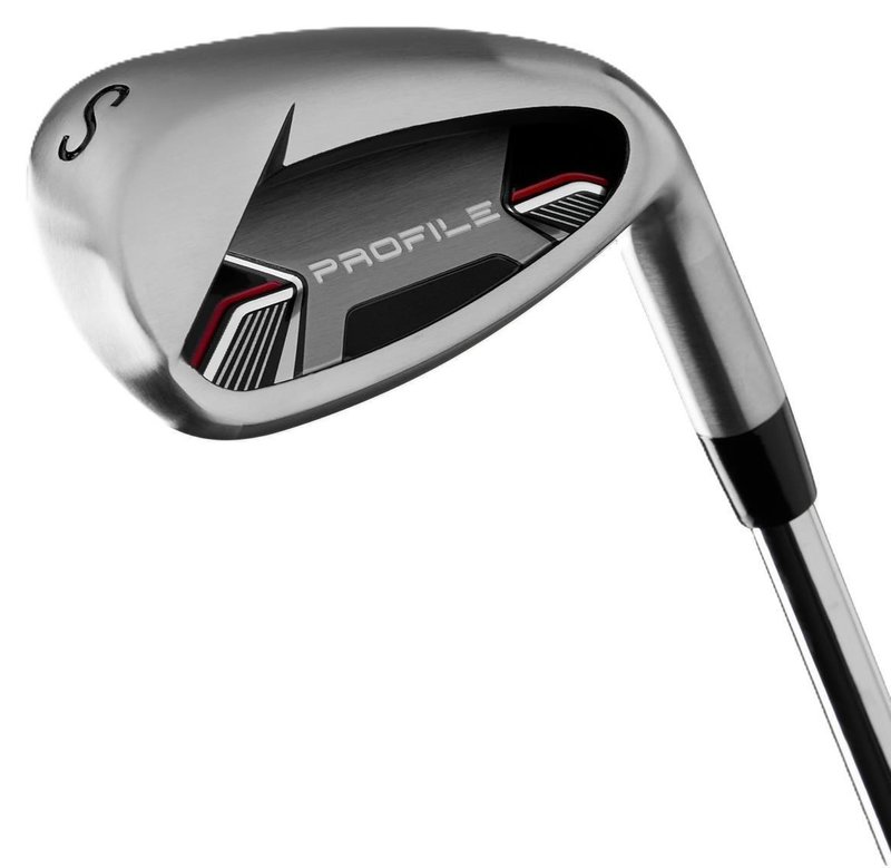 Wilson Profile set de golf para hombre, acero, MRH + bolsa, negro/rojo/plata