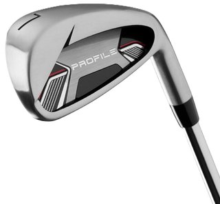 Wilson Profile set de golf para hombre, acero, MLH + bolsa, negro/rojo/plata