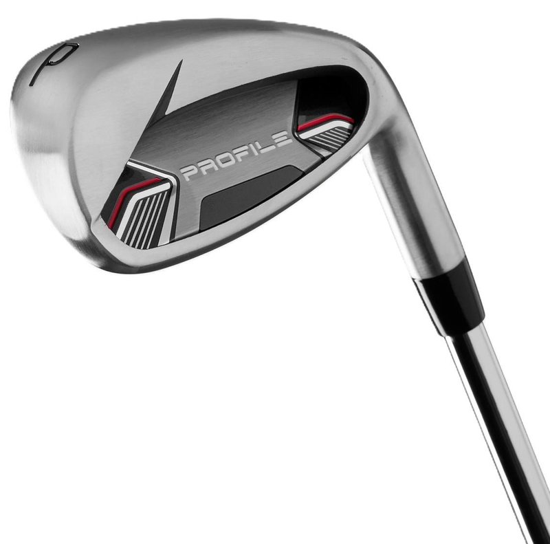 Wilson Profile set de golf para hombre, acero, MLH + bolsa, negro/rojo/plata