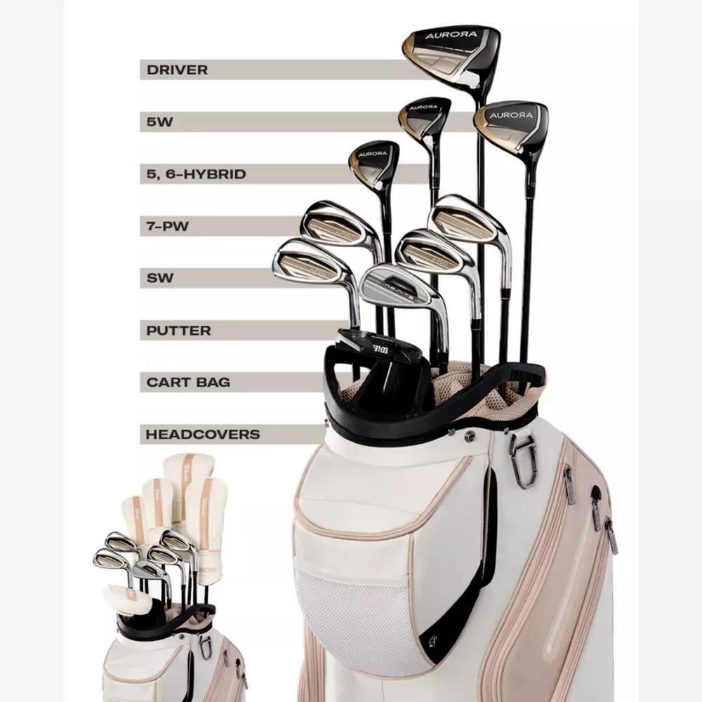 Wilson Aurora set de golf para damas (grafito), diestro + bolsa de carro
