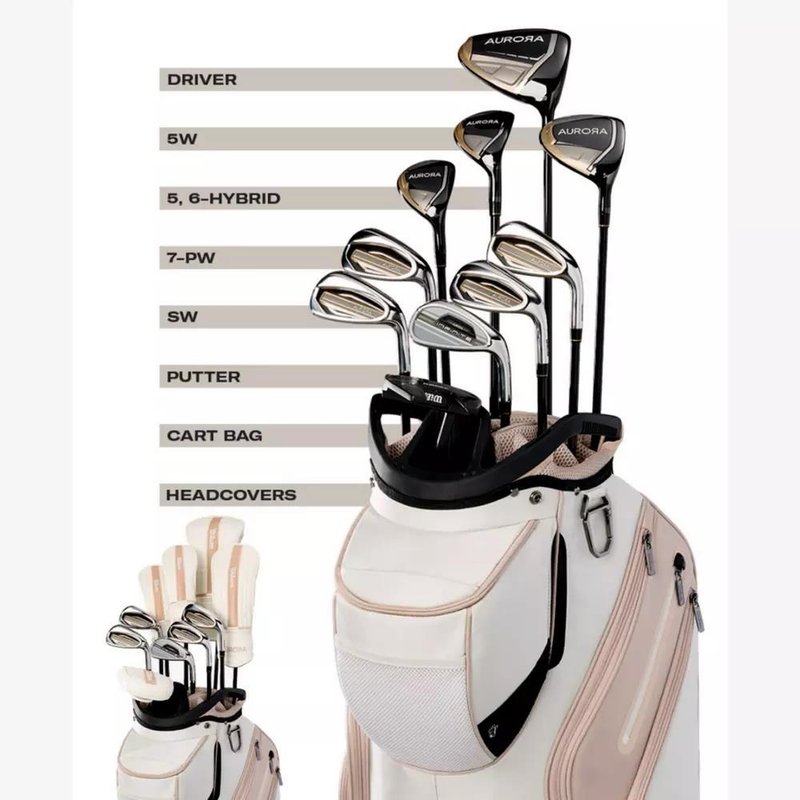 Wilson Aurora set de golf para damas (grafito), diestro + bolsa de carro