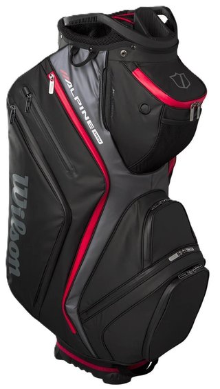 Wilson Alpine Dry cart bag, negro/gris/rojo