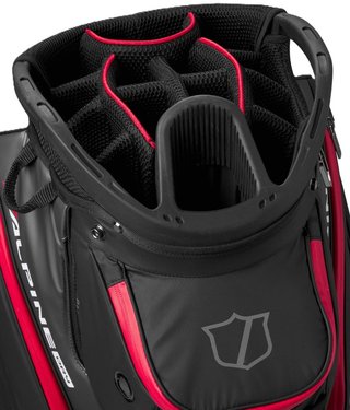 Wilson Alpine Dry cart bag, negro/gris/rojo
