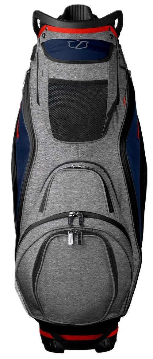 Wilson Alpine Dry cart bag, gris/marino/rojo