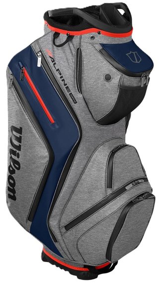 Wilson Alpine Dry cart bag, gris/marino/rojo