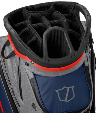 Wilson Alpine Dry cart bag, gris/marino/rojo