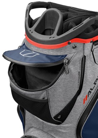 Wilson Alpine Dry cart bag, gris/marino/rojo