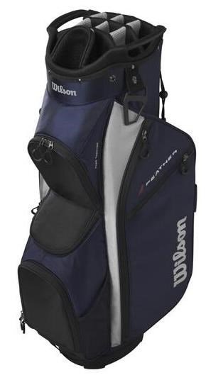 Wilson Feather cart bag, navy/plata