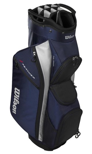 Wilson Feather cart bag, navy/plata
