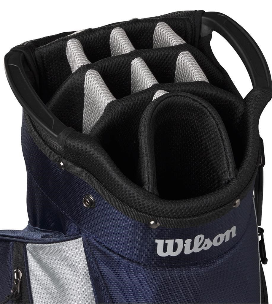 Wilson Feather cart bag, navy/plata