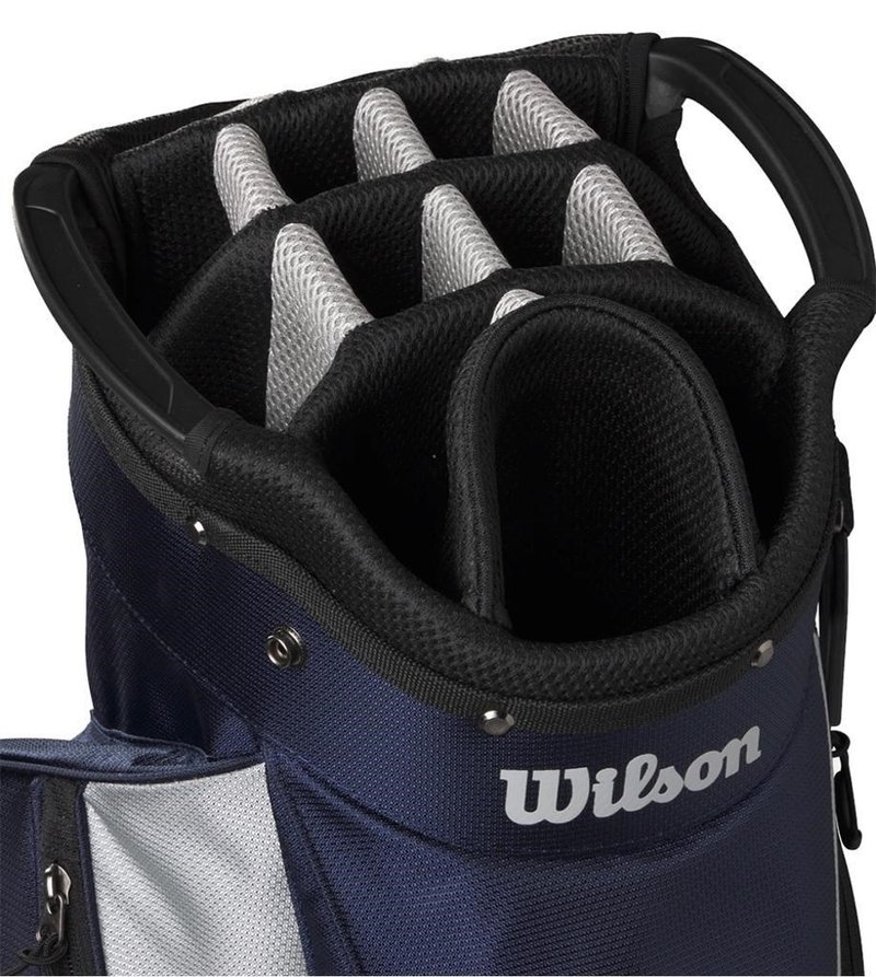 Wilson Feather cart bag, navy/plata
