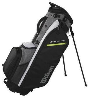Wilson Feather stand bag, negro/gris/blanco