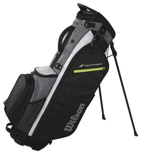 Wilson Feather stand bag, negro/gris/blanco