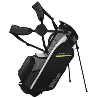 Wilson Feather stand bag, negro/gris/blanco
