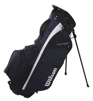 Wilson Feather stand bag, azul marino/blanco