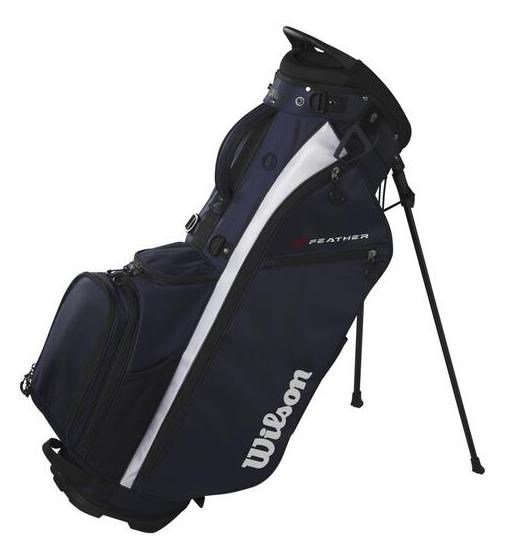 Wilson Feather stand bag, azul marino/blanco