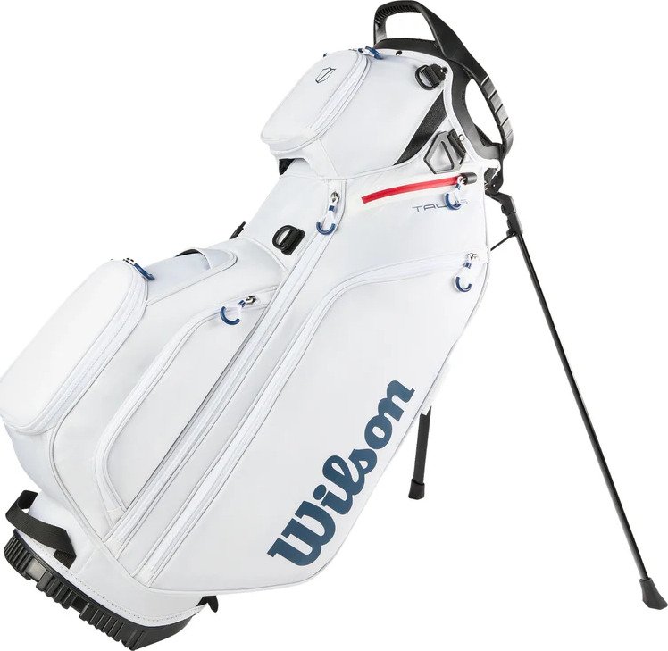 Wilson Talus 5 stand bag, blanco/rojo/azul