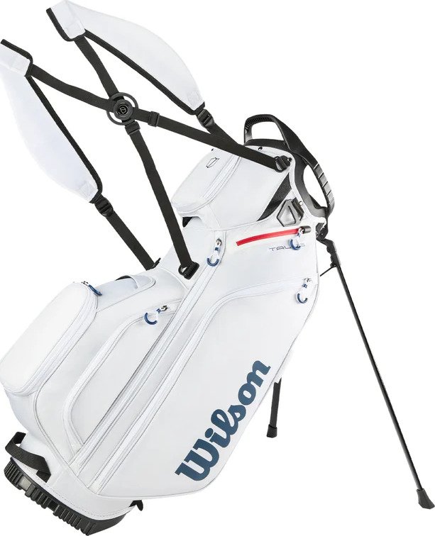 Wilson Talus 5 stand bag, blanco/rojo/azul