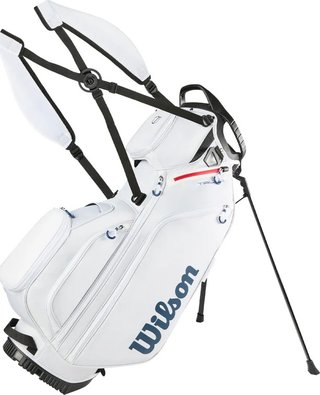 Wilson Talus 5 stand bag, blanco/rojo/azul