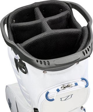 Wilson Talus 5 stand bag, blanco/rojo/azul