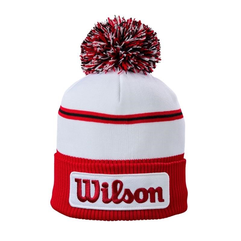 Wilson Tour Winter Beanie gorro de invierno, blanco/rojo