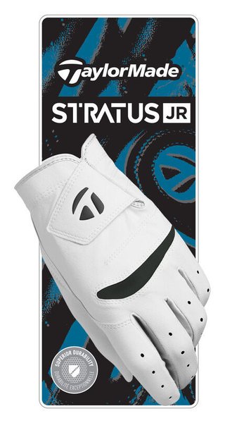 TaylorMade Stratus junior guante de golf, blanco