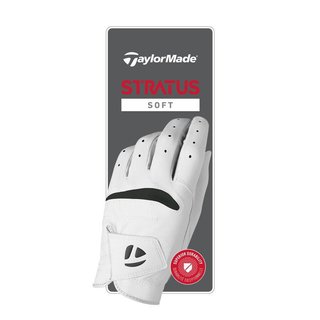 TaylorMade Stratus Soft guante de golf para hombre, blanco