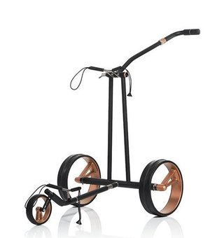 JuCad Phantom Titan Black on Black Rosé 3.0 carrito eléctrico + bolsa de transporte, rosa