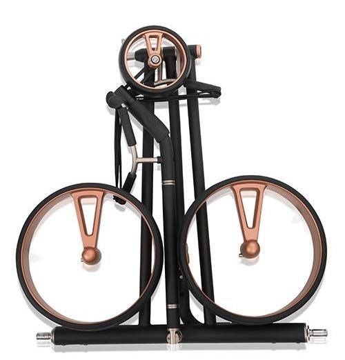 JuCad Phantom Titan Black on Black Rosé 3.0 carrito eléctrico + bolsa de transporte, rosa