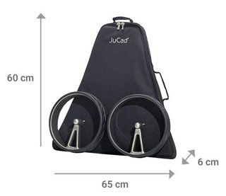 JuCad Phantom Titan Black on Black Rosé 3.0 carrito eléctrico + bolsa de transporte, rosa